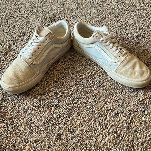 Old Skool Vans Blue and White
